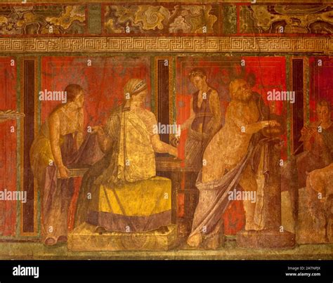 Fresco, villa of the mysteries, pompeii hi-res stock photography and ...