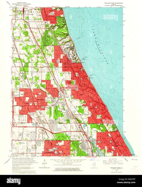 Highland park illinois map hi-res stock photography and images - Alamy