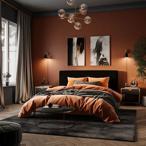 20 Black And Rust Bedroom Ideas - HearthandPetals