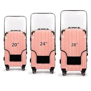 Tusmad Suitcase Cover | 20", 24", 28" Transparent PVC Luggage Cover for ...