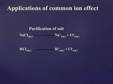 COMMON ION EFFECT | PPTX