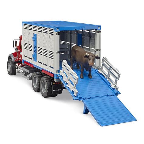 Buy Bruder 1/16 Mack Granite Cattle Transportation Truck 02830 Online ...