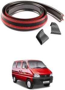 PROEDITION Rear Strip Splitter Spoiler Side Skirt Rubber Carbon ...