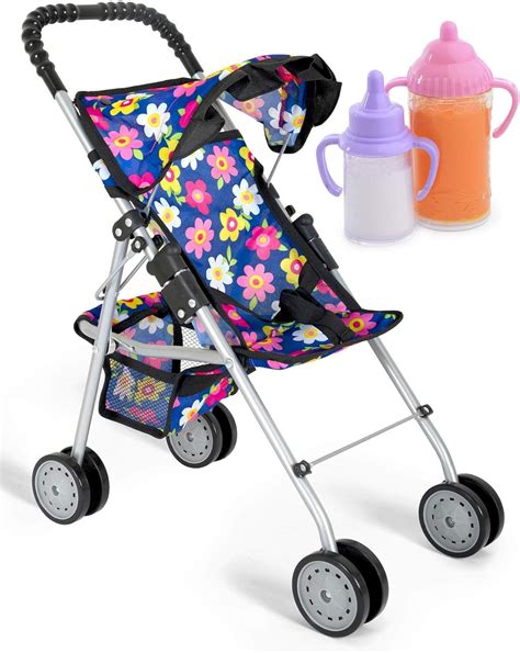 fash n kolor® - Doll Stroller My First Baby Doll Strollers Toy - Flower ...