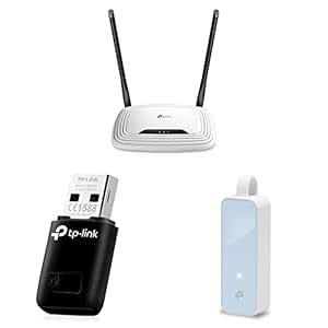 TP-Link TL-WR841N 300Mbps Wireless N Cable & WiFi Dongle 300 Mbps Mini ...