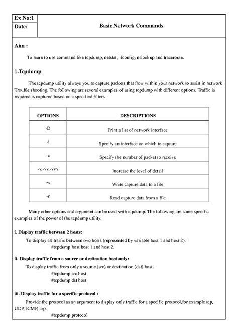 CN Record merged - Computer Network Practical Exercises - Ex No: Date ...