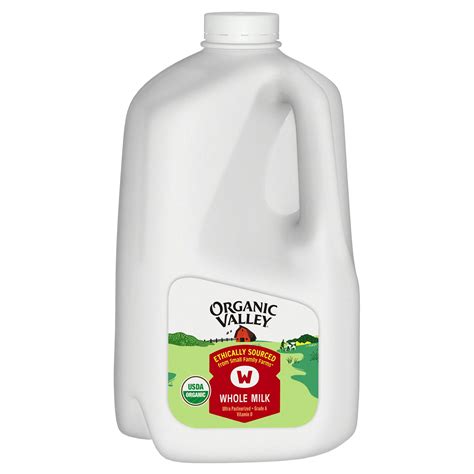 Organic Valley, Organic Whole Milk, Gallon Jug (128 oz) - Walmart.com