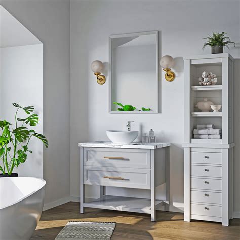 Sinber 16" x 13" x 5.5" White Oval Ceramic Countertop Bathroom Vanity ...
