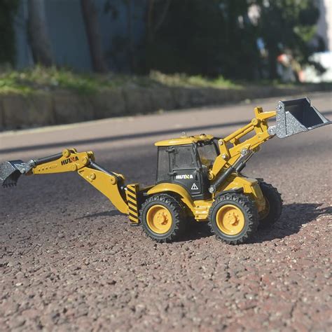 Buy Ailejia Die-cast Backhoe Loader Excavator Truck Toys Heavy Duty ...