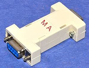 MA RS232 DB9 Serial Female to Female Pin Null Port Modem Adaptor Serial ...