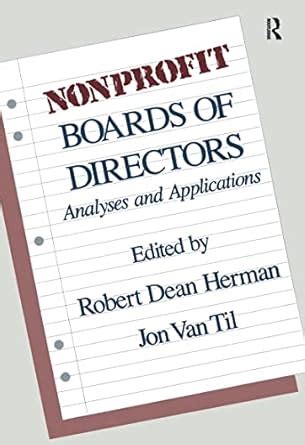 Buy Nonprofit Boards of Directors: Analyses and Applications Book ...