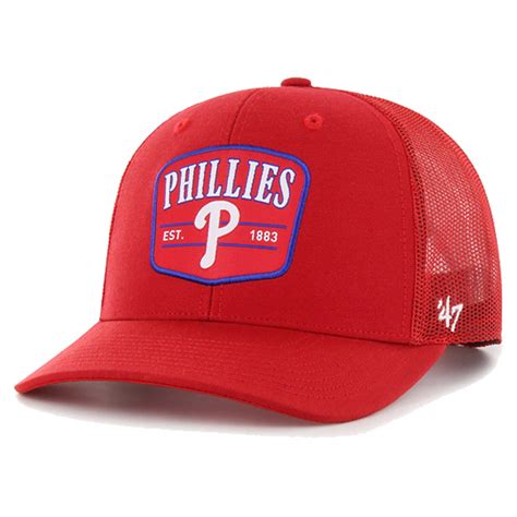 Men's '47 Red Philadelphia Phillies Squad Trucker Adjustable Hat ...