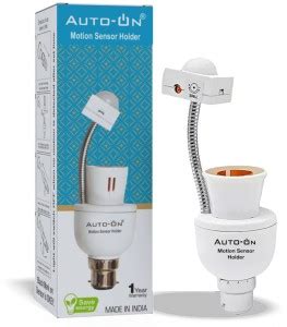 auto-on Motion Light Fixture Holder ( Convert Any bulb to Automatic ...