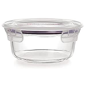 Buy Cello Vero Round Glass Container with Lid, 620ml/7cm, Clear Online ...