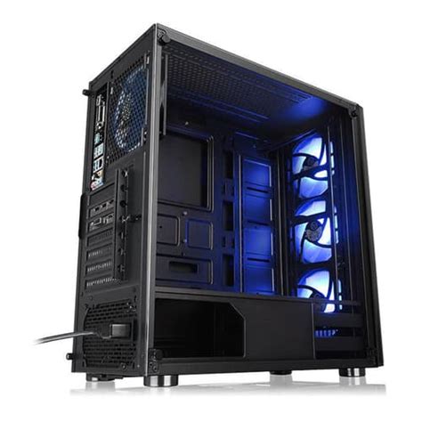 Thermaltake V200 RGB Tempered Glass Black | mdcomputers.in