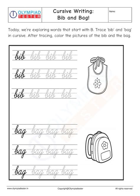 Cursive Writing: Both and Bubble! | Olympiad tester