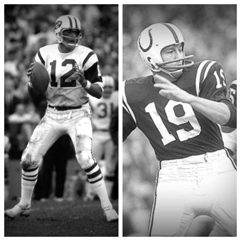 Joe Namath vs Johnny Unitas Stats Comparison | Career Side by Side Records
