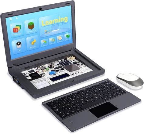 ELECROW Raspberry Pi 4 8GB Starter Kit, Raspberry Pi 4 Model B Laptop ...