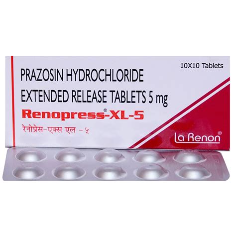 Renopress-XL-5 Tablet | Uses, Side Effects, Price | Apollo Pharmacy