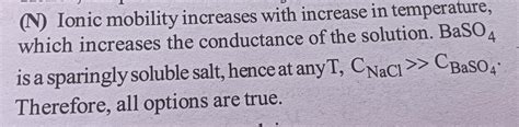 Let cnacl and cbaso4 be the conductance (in s) measures for saturated ...