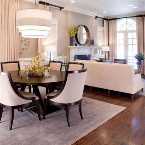 combined dining and living room