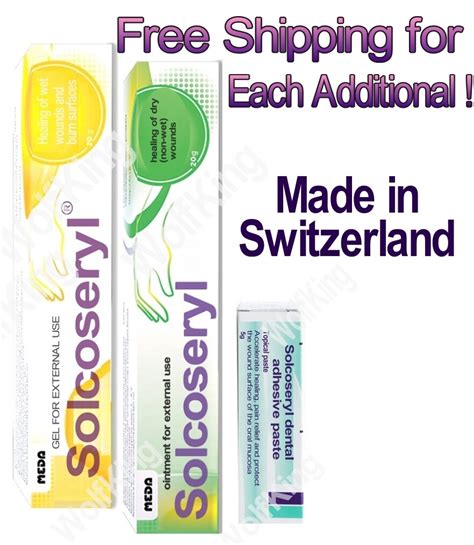 Solcoseryl Ointment Gel Dry Wet Wounds Regeneration India | Ubuy