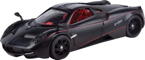 Motormax 1:24 Pagani Huayra Diecast Car with Matt Finish (Matt Black ...