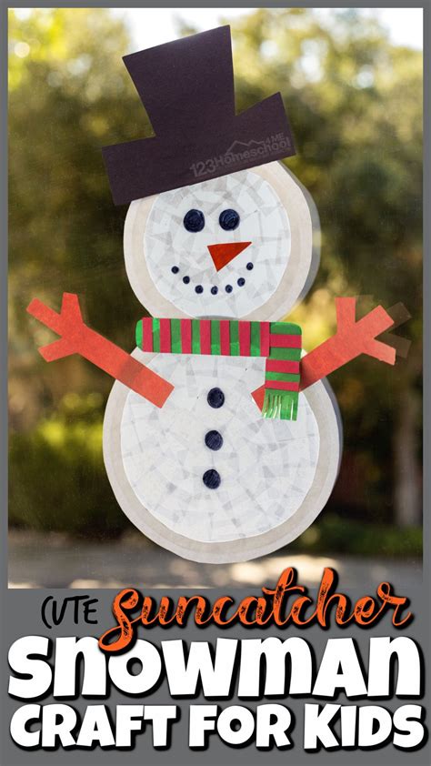 ⛄ Super CUTE Glue Snowman Craft Ideas for preschoolers