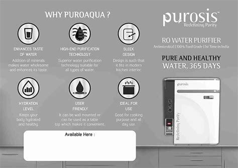 Purosis Pure aqua 9 L RO + UV + Alkaline Water Purifier - Purosis ...