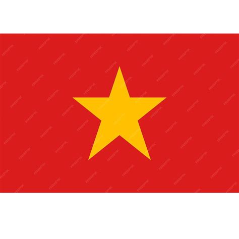 Premium Vector | A close up of a red and yellow flag with a star