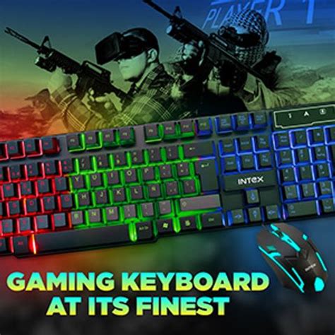 Intex IT-KB334 Wired USB Standard Gaming Keyboard Compatible with ...