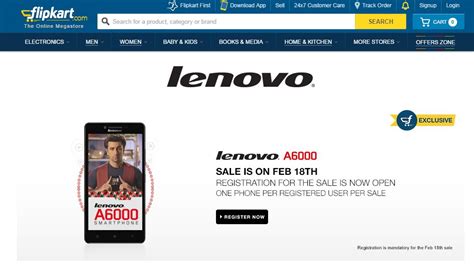 Lenovo A6000 Flipkart Flash Sale 4.0 to Kick Start on 18 February ...