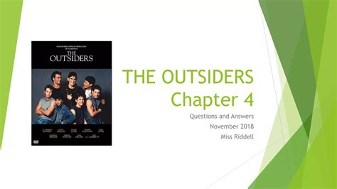 The Outsiders Chapter 4 | PPTX