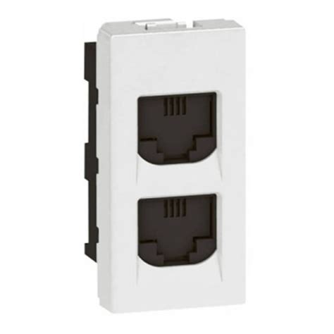 Buy Legrand Arteor RJ11 Double Telephone Socket 1M White 5734 27 Online ...