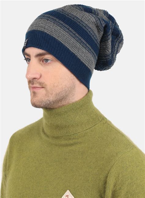Buy Men Blue Self Design Cap Online in India - Monte Carlo