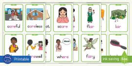 Grade 3 Phonics: gh ph (f): Flash cards (teacher made)