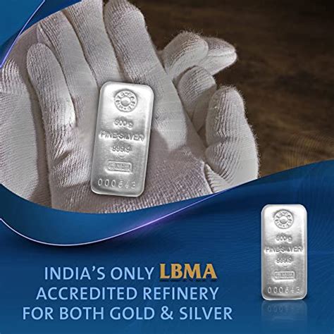 Buy MMTC-PAMP (999.9) Purity 500 gram Silver Casted Bar at Amazon.in
