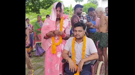 Jagatsinghpur girl sets example, marries lover who lost both legs in ...