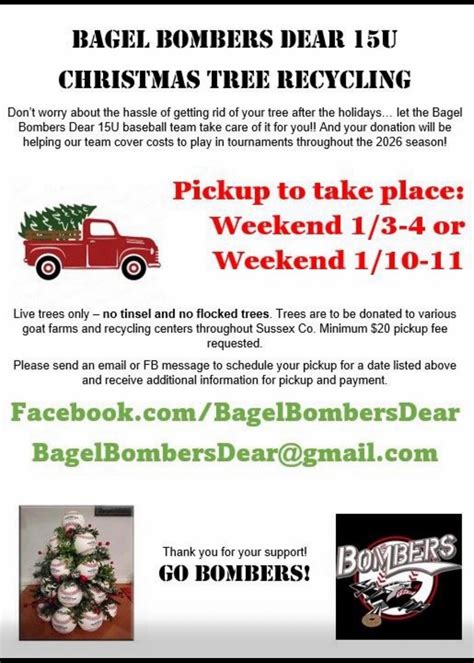 Christmas Tree recycling , Sussex County, Delaware, Georgetown, 3 ...