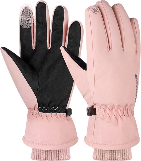 YHomU Women Ski Gloves full Finger Winter Freezer Warm Anti-Slip ...