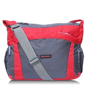 ADAMSON two side pocket men and women red cross body bag (ASB-043 ...