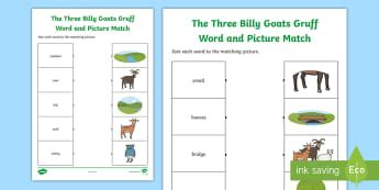 The Three Billy Goats Gruff Activities and Worksheets