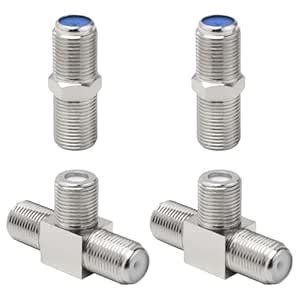Kaunosta RG6 Coax Cable Extender Connector Kit Upgraded with F Type ...
