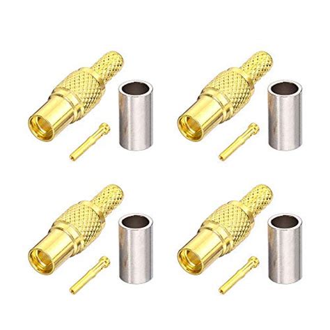 RF SIGNAL MMCX Female Jack Connectors MMCX Crimp Connectors 50ohm Gold ...