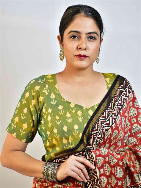 Ikat Handwoven Blouse - Handcrafted