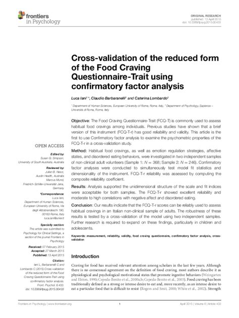 Fillable Online Cross-validation of the reduced form of the Food ...