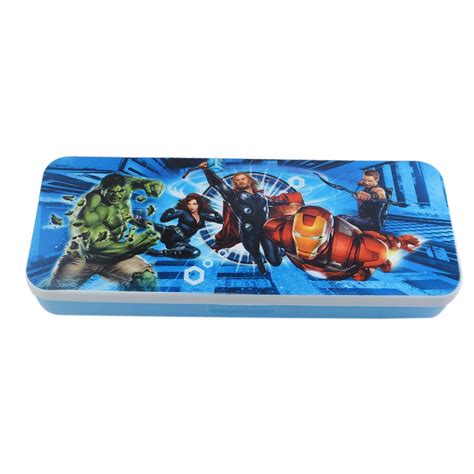 Saamarth Impex Black Color With Marvel Avengers Printed Pencil Pen Box ...