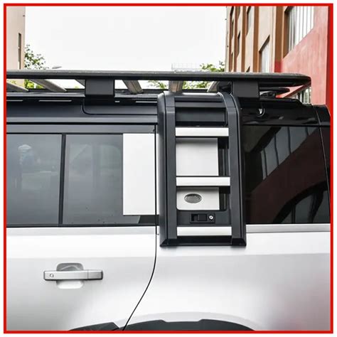Land Rover Defender Deployable Roof Ladder Black || Silver