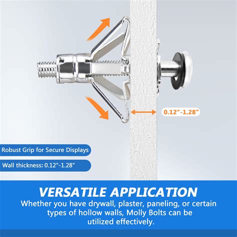 Snapklik.com : AKKTOL Molly Bolts For Drywall Plaster Walls, Hollow ...