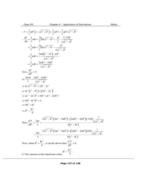 NCERT Solutions For Class 12 Maths Chapter 6 Miscellaneous Exercise